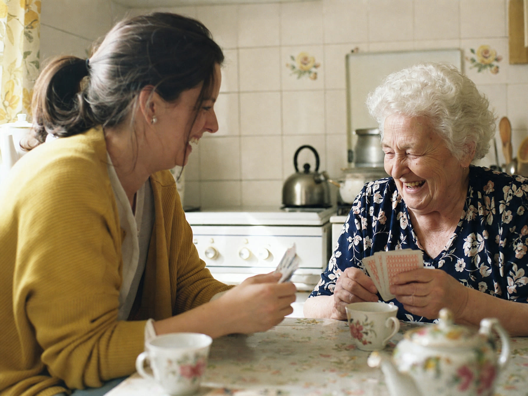 Opiekunka z seniorką